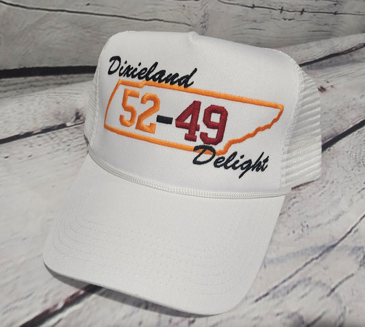 Dixieland Delight state of Tennessee outline hat