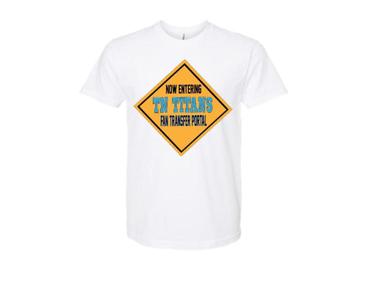 Titans fan entering transfer portal Tennessee draft tshirt