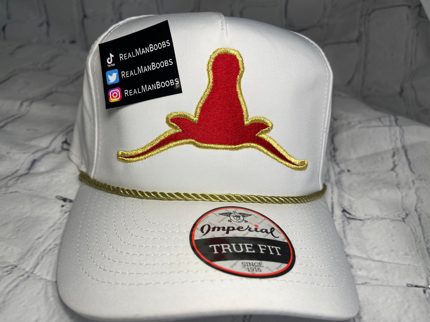 Beat Texas Horns Down Imperial gold series golf hat