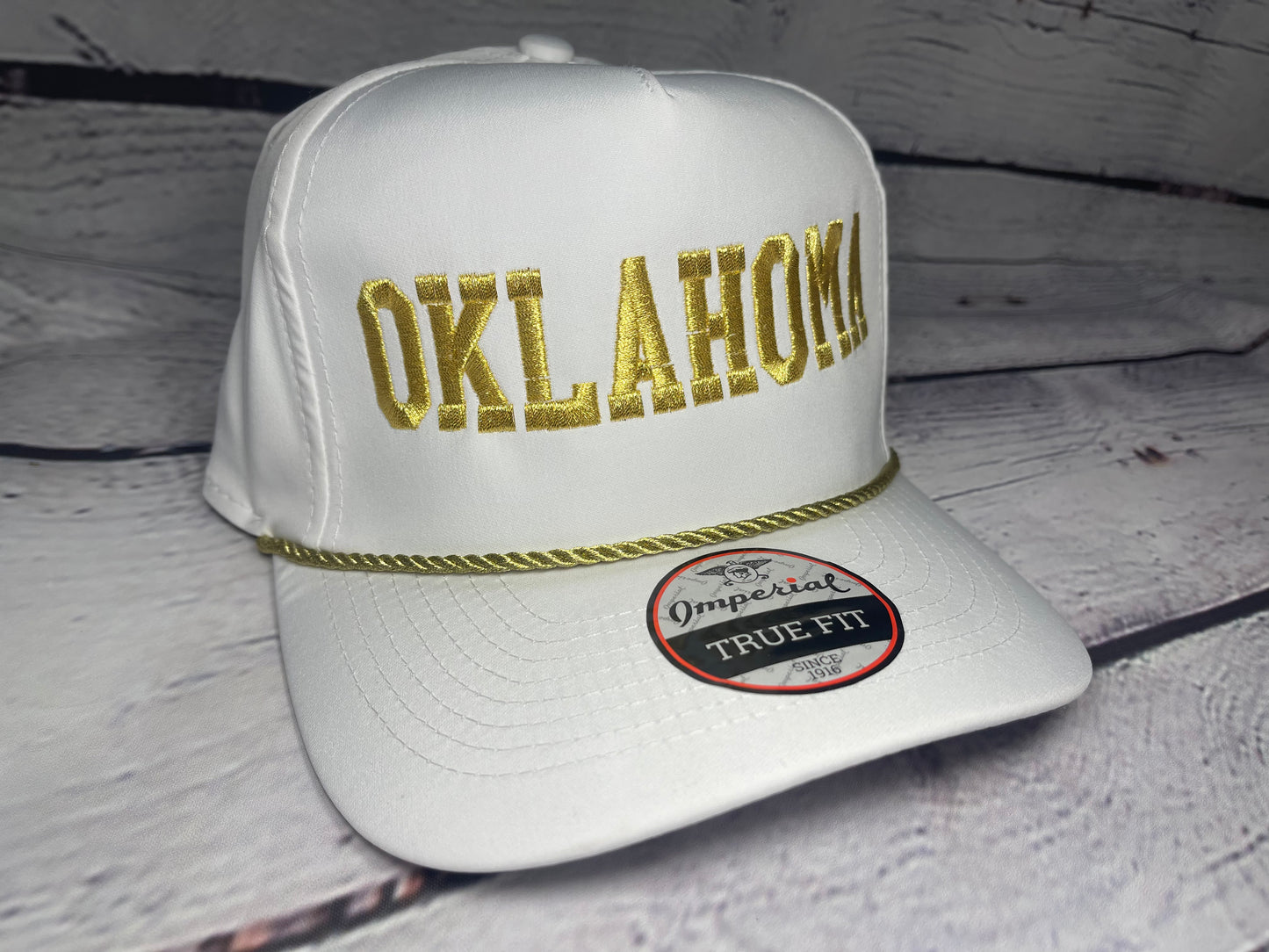 Beat Texas Horns Down Imperial gold series golf hat