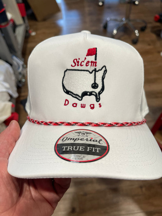 Sic’em Dawgs Imperial rope golf masters hat